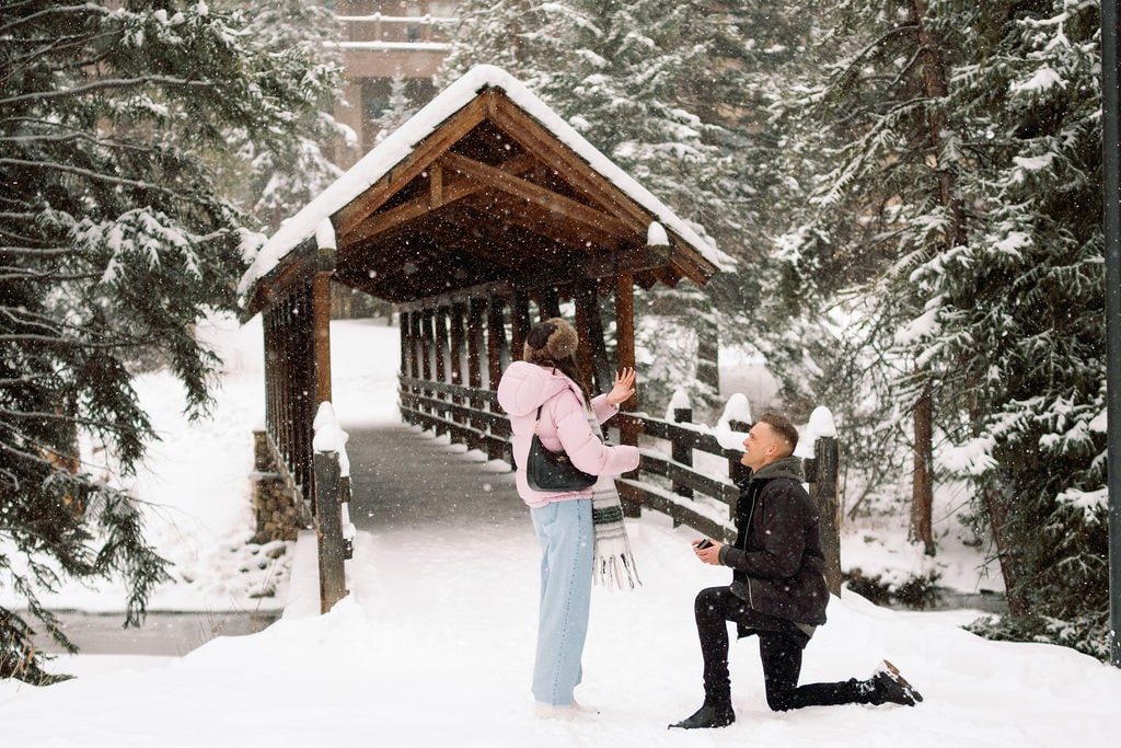 vail colorado proposal - a surprise proposal at the betty ford gardens